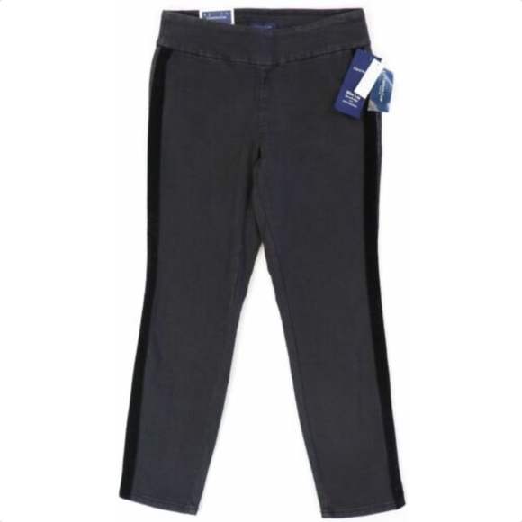 Charter Club Velvet-Trim TummyControl PullOn Jeans - Picture 2 of 2